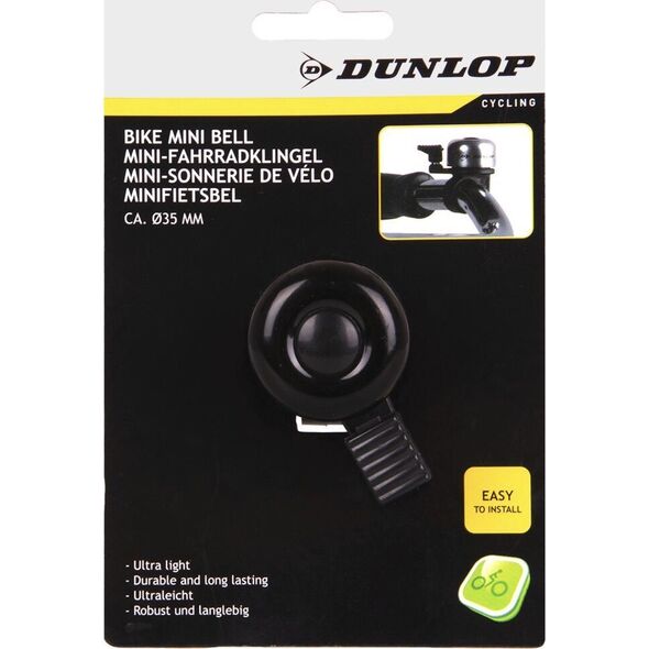 Dunlop Dzwonek rowerowy gruszka śr. 35 mm Dunlop czarny