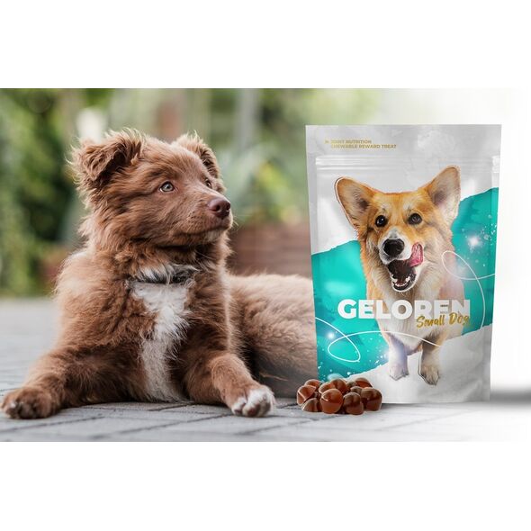 Contipro Geloren Small Dog 180g - Mieszanka uzupełniająca, żelki dla małych psów na stawy 60 szt.