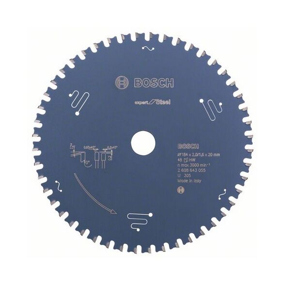 Bosch Tarcza pilarska Expert for steel 184 x 20mm 48 zębów (2608643055)