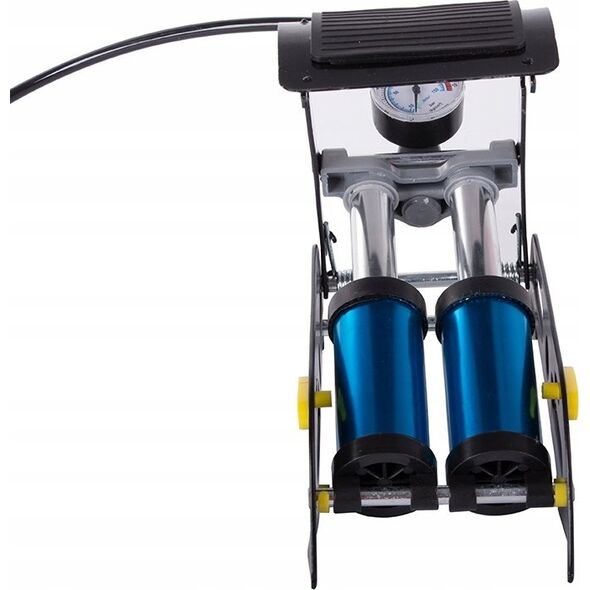 Kompresor samochodowy Verk Car foot pump twin piston end caps bicycle auto for balls mattress