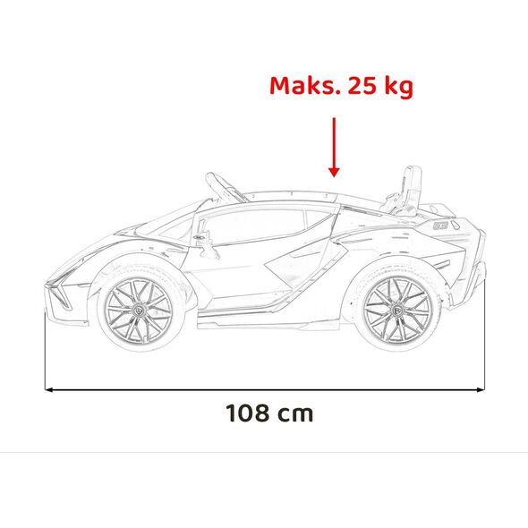 Triton Pojazd Lamborghini SIAN Czerwony