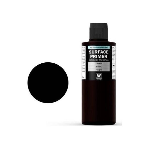 Vallejo Black 200 ml. Podkład Akrylowy Vallejo Surface Primer uniwersalny