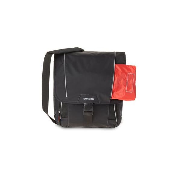 Basil Sakwa miejska pojedyncza SPORT DESIGN COMMUTER BAG 18L, mocowanie na haki, czarna (BAS-17580)