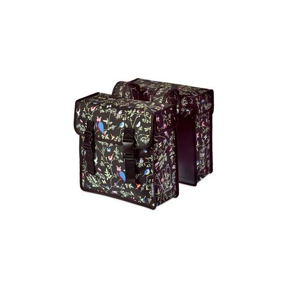 Basil Sakwa miejska podwójna WANDERLUST DOUBLE BAG 35L, mocowanie na paski, wodoodporny poliester, czarna (BAS-17642)