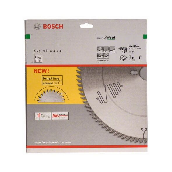 Bosch Tarcza pilarska Expert for Wood 250 x 30mm 80z - 2608642507