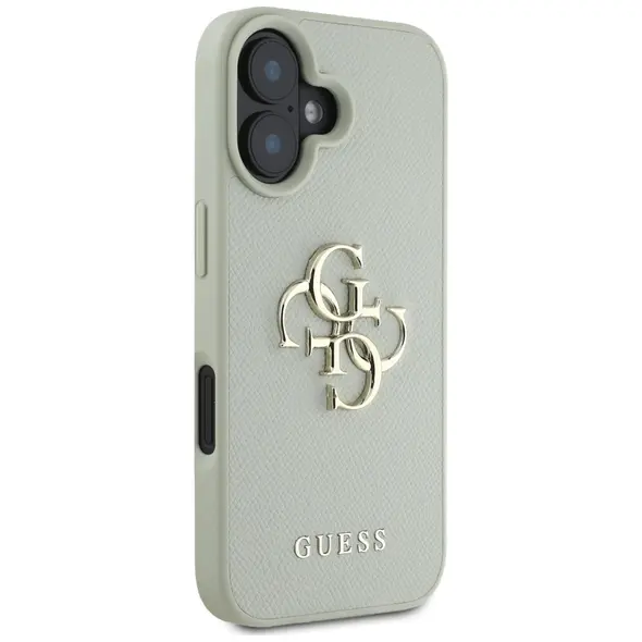 Guess Grained Big 4G Logo Small Classic Logo Apple iPhone 16 green