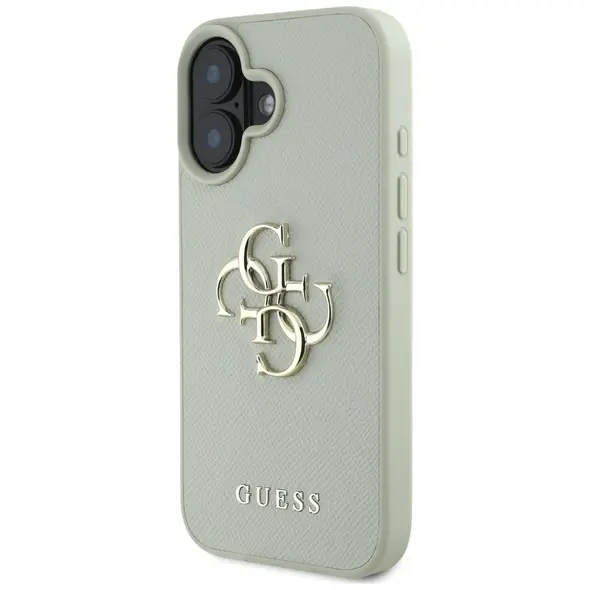 Guess Grained Big 4G Logo Small Classic Logo Apple iPhone 16 green