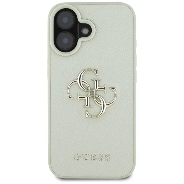 Guess Grained Big 4G Logo Small Classic Logo Apple iPhone 16 green