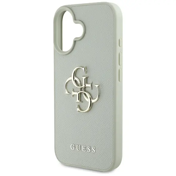 Guess Grained Big 4G Logo Small Classic Logo Apple iPhone 16 green