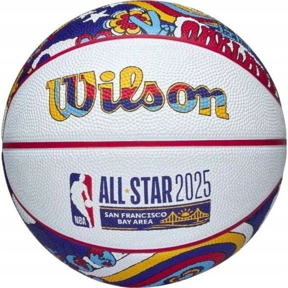 Wilson 2025 NBA All Star Mini Ball WZ3020201XB białe 3