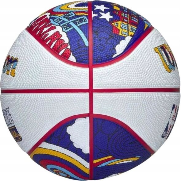 Wilson 2025 NBA All Star Mini Ball WZ3020201XB białe 3