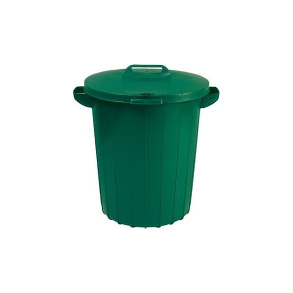 Kosz na śmieci Pojemnik na odpady 90L zielony  [313|60]