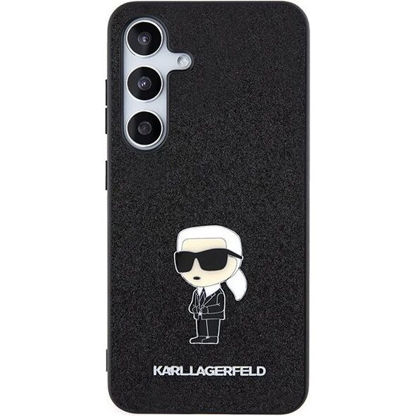 Karl Lagerfeld Karl Lagerfeld KLHCS24SGKNPSK S24 S921 black/black hardcase Fixed Glitter Ikonik Logo Metal Pin