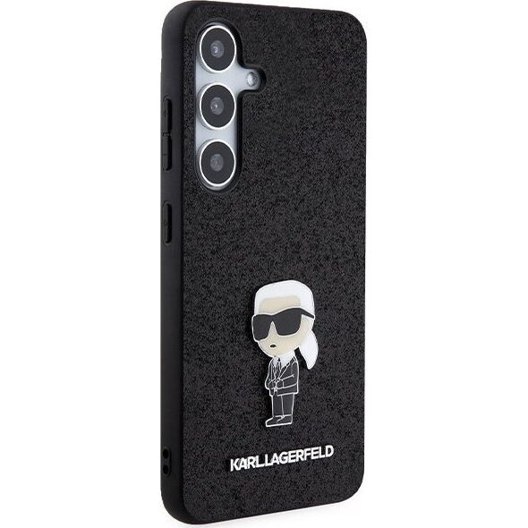 Karl Lagerfeld Karl Lagerfeld KLHCS24SGKNPSK S24 S921 black/black hardcase Fixed Glitter Ikonik Logo Metal Pin
