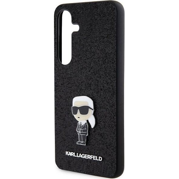 Karl Lagerfeld Karl Lagerfeld KLHCS24SGKNPSK S24 S921 black/black hardcase Fixed Glitter Ikonik Logo Metal Pin
