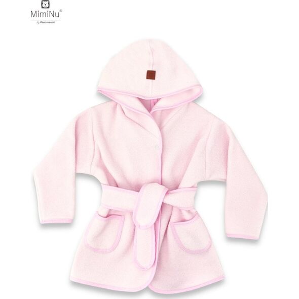 MimiNu MIMINU Thermofrotte bathrobe with hood size 98 cm PINK