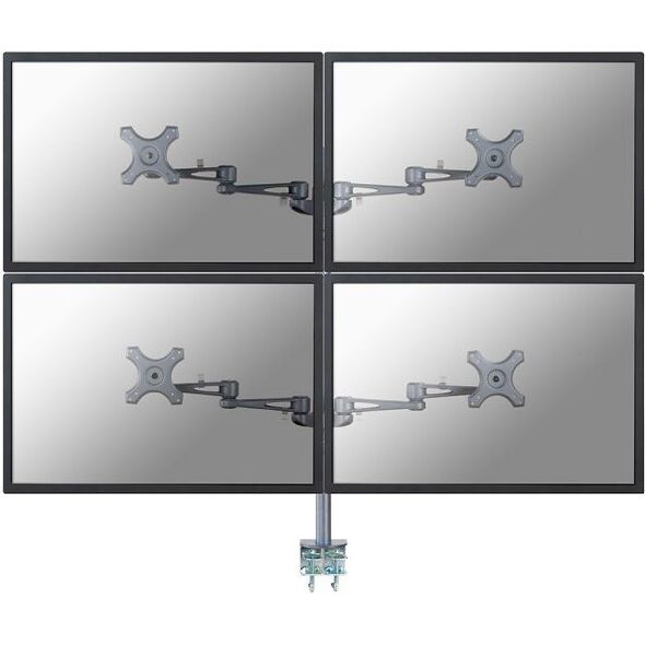 Neomounts Uchwyt biurkowy na 4 monitory 10" - 27" (FPMA-D935D4)