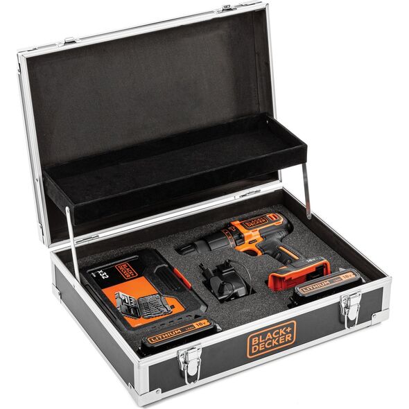 Black&Decker Akku-Schlagbohrschraube BDCHD18B2FC 2x1.5Ah 18V