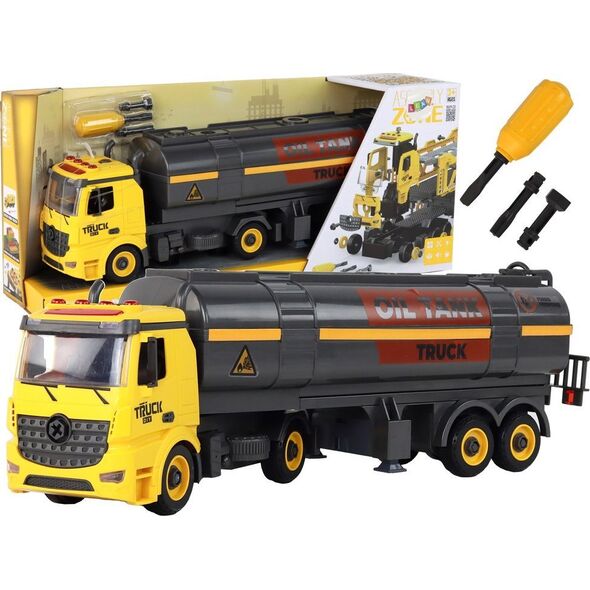 LeanToys Cysterna DIY Do Skręcania i Rozkręcania Żółta Światła Dźwięk