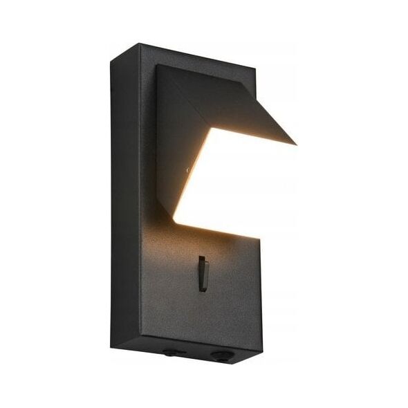 LED wall lamp TRIO RAGLAN, 1 x 3 W, 3000 K, 300 lm, black, 21 x 8 x 7 cm
