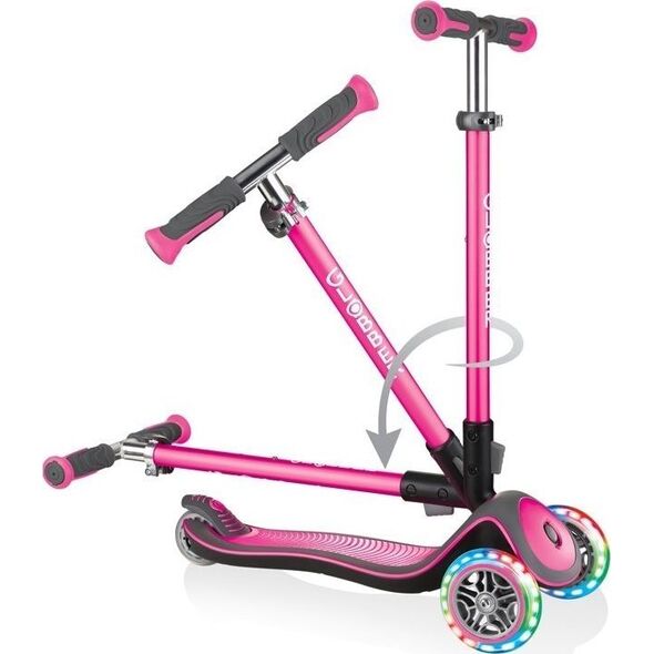 Hulajnoga Globber Elite Deluxe Lights Różowy (444-410)