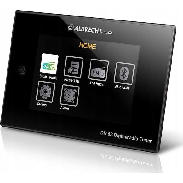 Radio Albrecht Albrecht DR 53, Digitalradio Tuner, DAB+/UKW, Bluetooth, schwarz