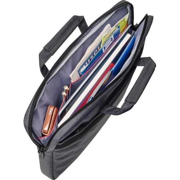 Torba Pedea Torba na laptopa PEDEA Elegance do 15, 6 cala (39, 6 cm), torba na ramię z paskiem na ramię i przegrodą na tablet do 11 cali (27, 96 cm), szara