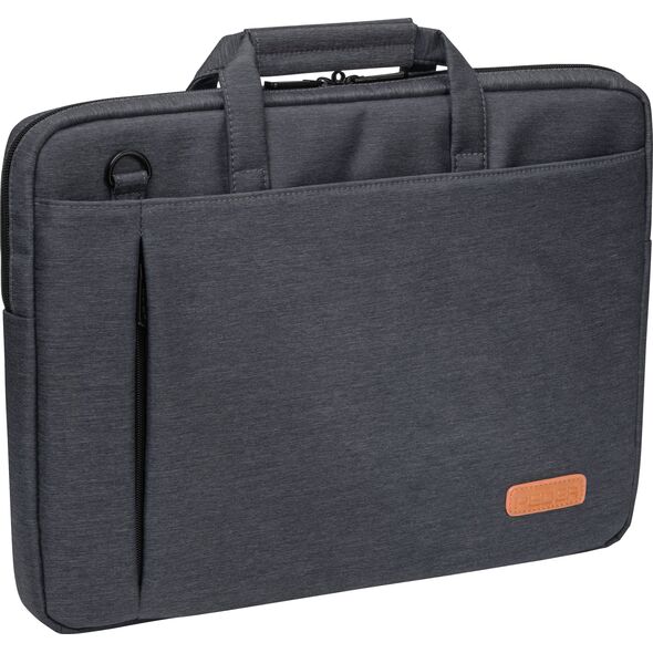 Torba Pedea Torba na laptopa PEDEA Elegance do 15, 6 cala (39, 6 cm), torba na ramię z paskiem na ramię i przegrodą na tablet do 11 cali (27, 96 cm), szara