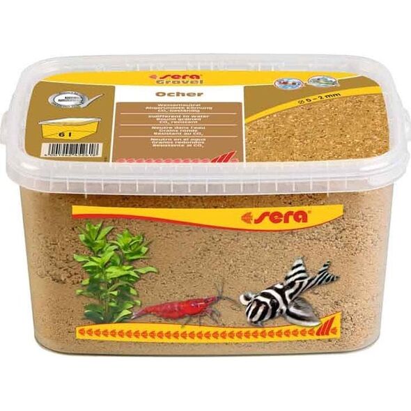 Sera Gravel Ocher Ocher χαλίκι O 0 - 2 mm 3 l, ώχρα 8038752 4001942452595