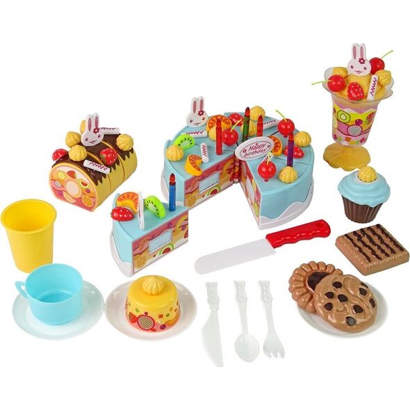 LeanToys Zestaw Słodkości Tort Ciastka Na Rzepy DIY