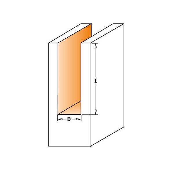 CMT Frez prosty HM długi 3 x 60mm (712.030.11)