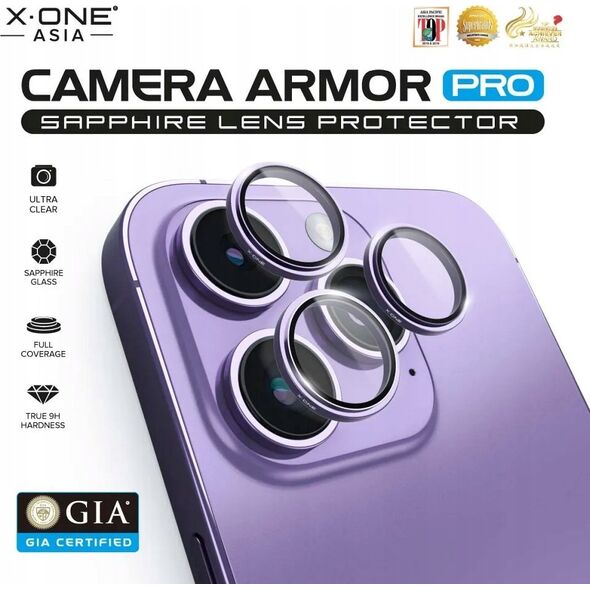 Szkło szafirowe X-ONE na obiektyw aparatu Camera Armor - do Samsung Galaxy S25 Ultra