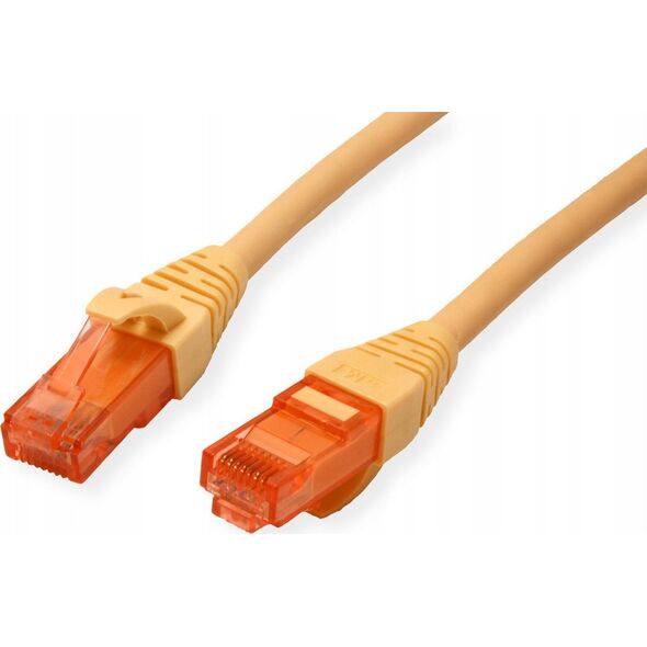 Καλώδιο Patch Roline ROLINE - RJ- 45 (M) σε RJ- 45 (M) - 1.5 m - UTP - CAT 6 - χωρίς αλογόνα, διαμορφωμένο, πλεκτό - κίτρινο (21.15.2524)