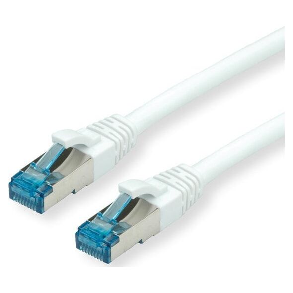 Value VALUE - Καλώδιο Patch - RJ-45 (M) σε RJ-45 (M) - 5 μ - SFTP, PiMF - CAT 6a - χωρίς αλογόνα, διαμορφωμένο, χωρίς γάντζο, γειωμένο - λευκό (21.99.1975)