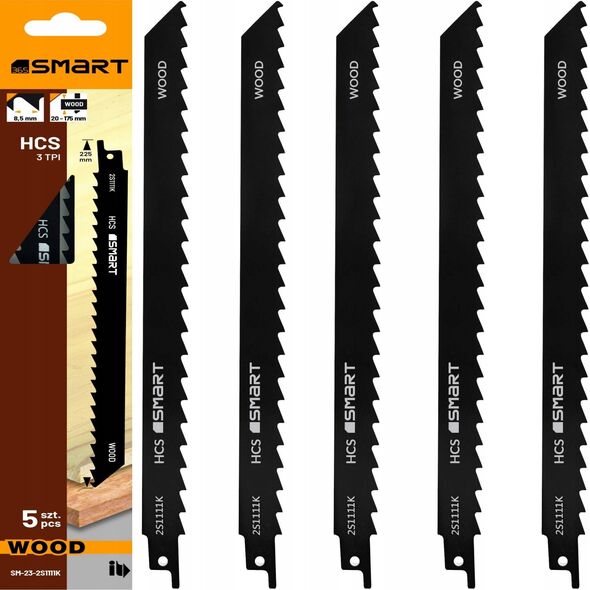 Smart brzeszczot do piły szablastej 225mm multi 14-10tpi /5szt/sma