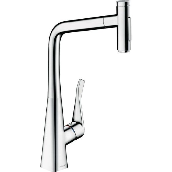 Bateria kuchenna Hansgrohe Kitchen faucet with pull-out hose Hansgrohe Metris Select M 73820000