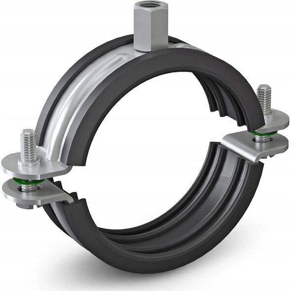 Niczuk Obejma pojedyncza DUO z izolacją 3/8" BK (17-22)
