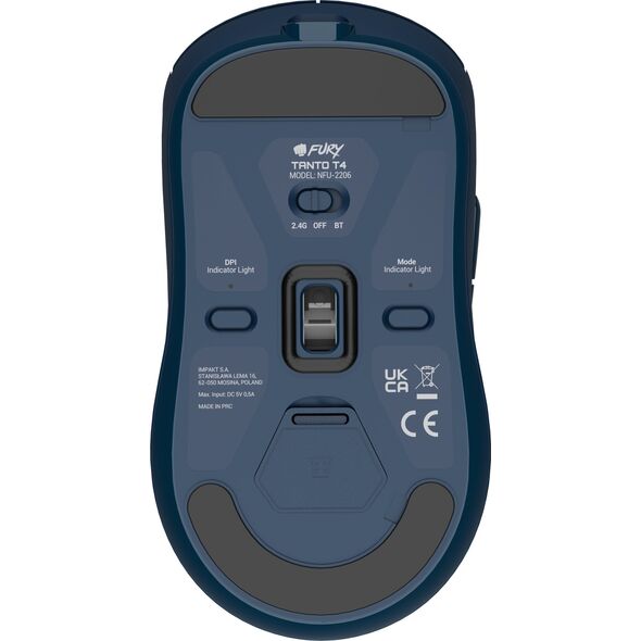 Mysz Fury Tanto T4 Wireless Granatowa (NFU-2206)