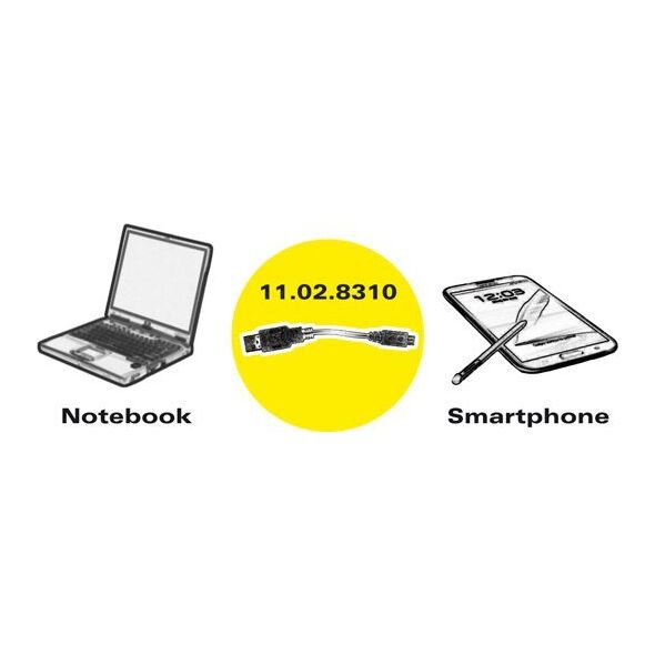 Καλώδιο Roline ROLINE USB 2.0, Τύπου A ST - Micro B ST 0,15 m (11.02.8310)