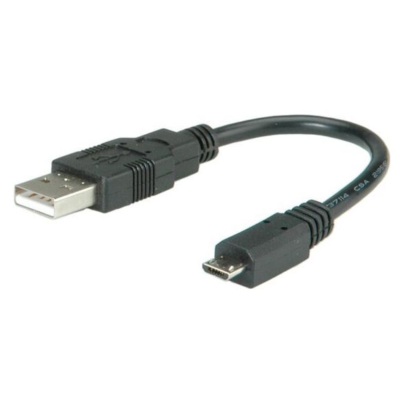 Καλώδιο Roline ROLINE USB 2.0, Τύπου A ST - Micro B ST 0,15 m (11.02.8310)