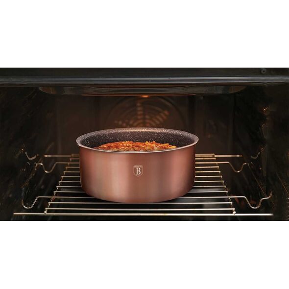 Berlinger Haus KOMPLET GARNKÓW 9-ele CLICK COOK BERLINGER HAUS METALLIC LINE ROSE GOLD BH-6147