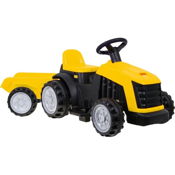 Traktor z Przyczepą Żółty