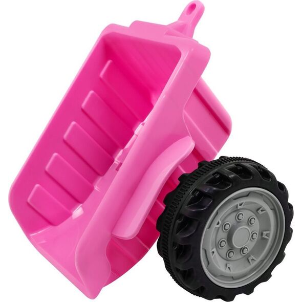 Traktor z Przyczepą Różowy
