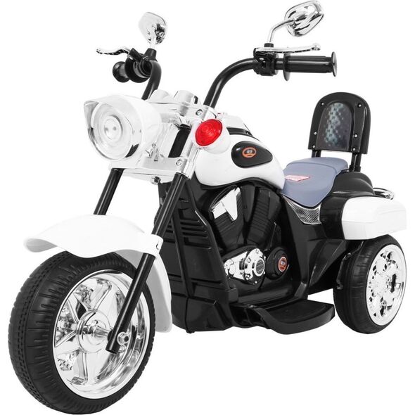 Motorek Chopper NightBike Biały