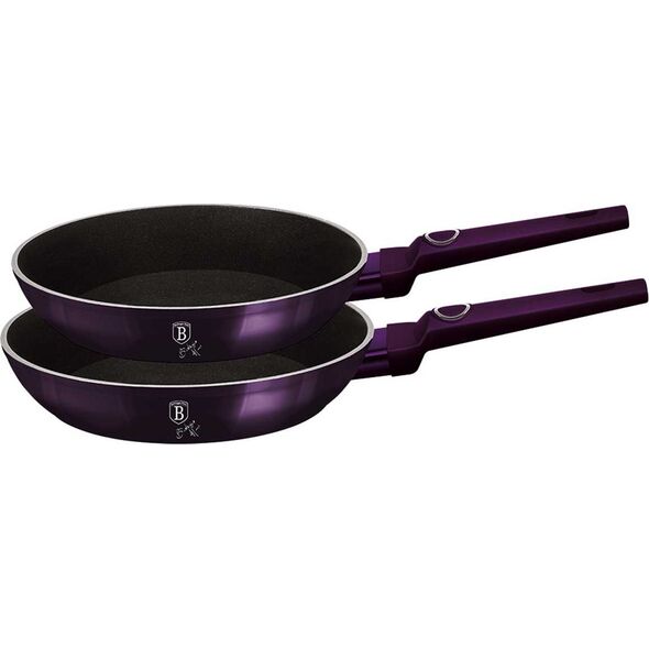 Patelnia Berlinger Haus zestaw Purple eclipse collection Tytanowa 2szt.