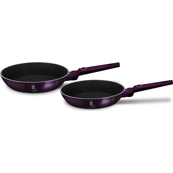 Patelnia Berlinger Haus zestaw Purple eclipse collection Tytanowa 2szt.