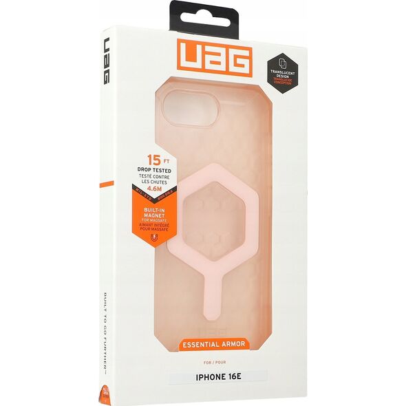 UAG Essential Armor Magsafe - obudowa ochronna do iPhone 16e (2025) kompatybilna z MagSafe (rose)