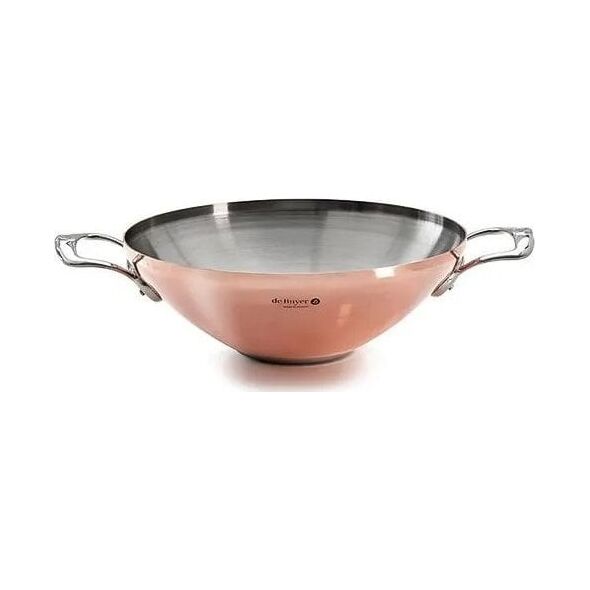 Patelnia De Buyer De Buyer Prima Matera Wok induct ion copper/steel with 2 handles
