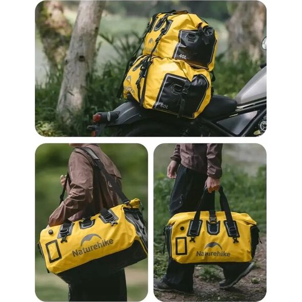 Naturehike Αδιάβροχη τσάντα ταξιδιού 40l cnk2450xb015-κίτρινη NATUREHIKE 14015373 6975641883746