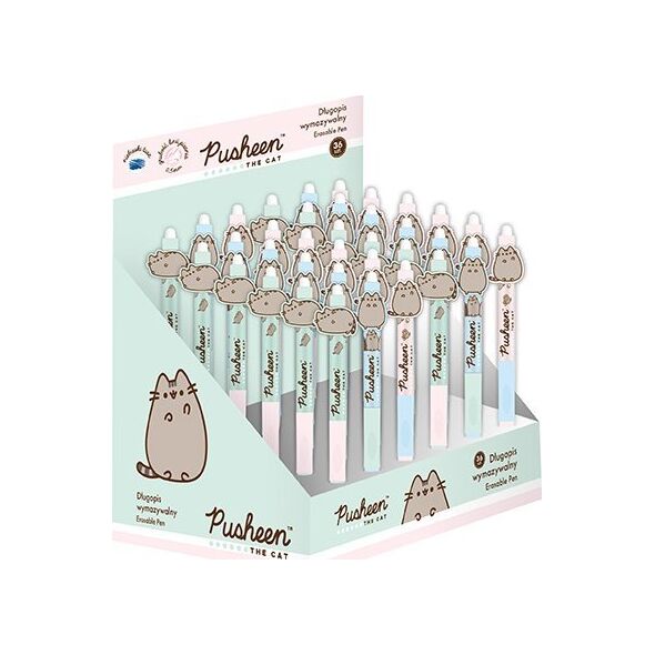 Długopis wymazywalny automatyczny z ergonomicznym uchwytem PUSHEEN p36, mix cena za 1 szt